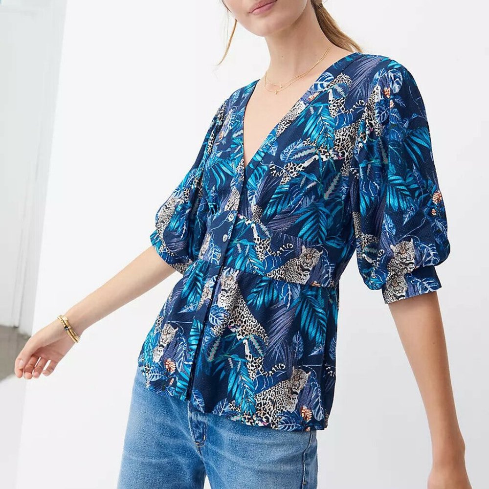 NWT Anthropologie Samita Blouse by Conditions Apply Size L